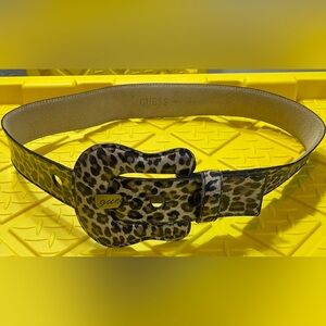 Guess 80’s leopard print belt